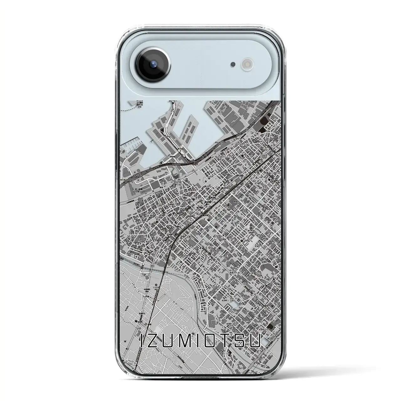 【泉大津（大阪府）】地図柄iPhoneケース（クリアタイプ）
