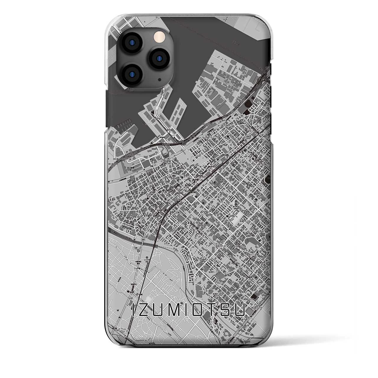 【泉大津（大阪府）】地図柄iPhoneケース（クリアタイプ）