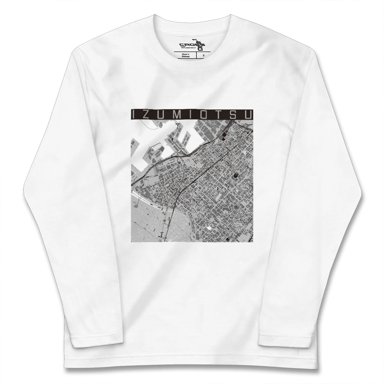 【泉大津（大阪府）】地図柄ロングスリーブTシャツ