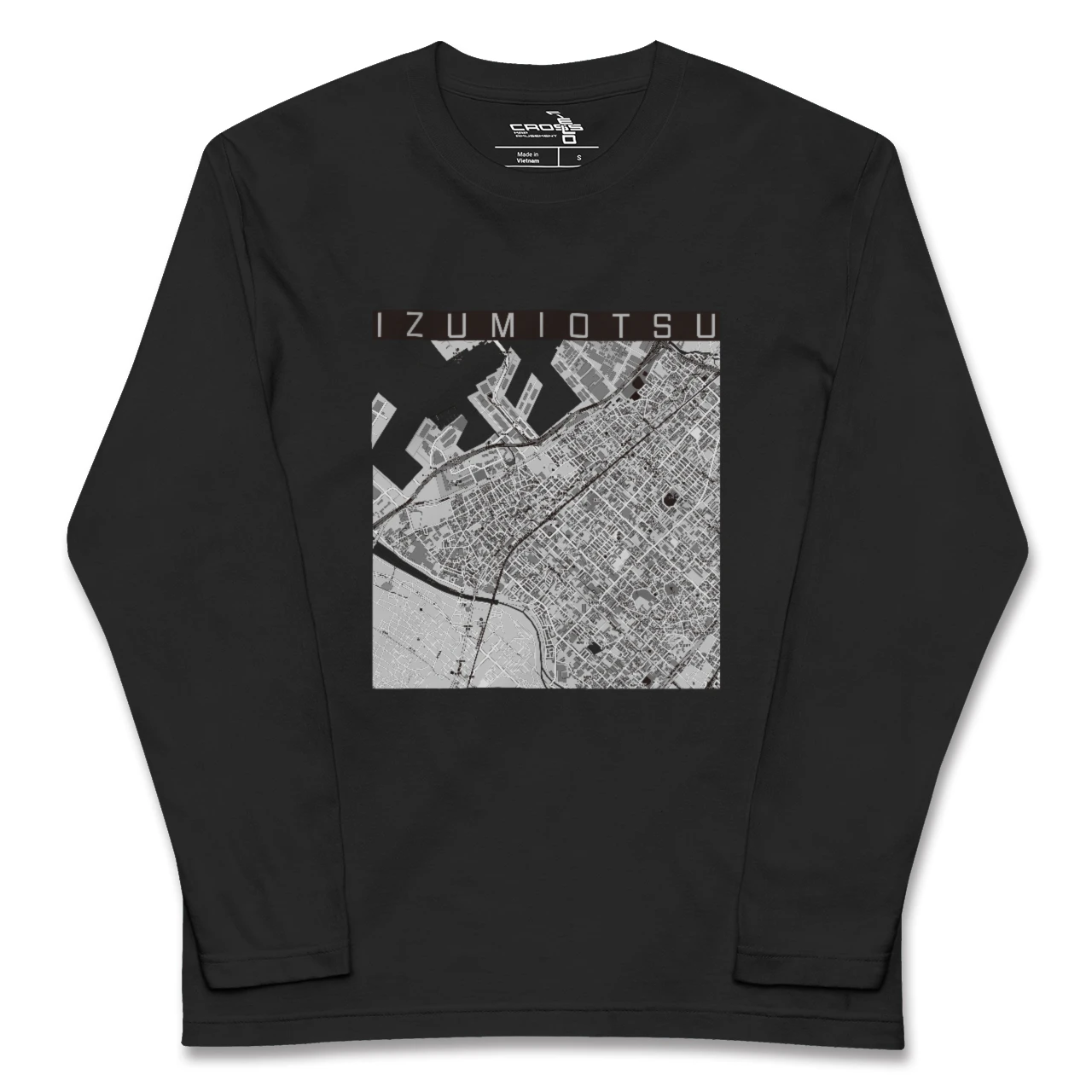 【泉大津（大阪府）】地図柄ロングスリーブTシャツ