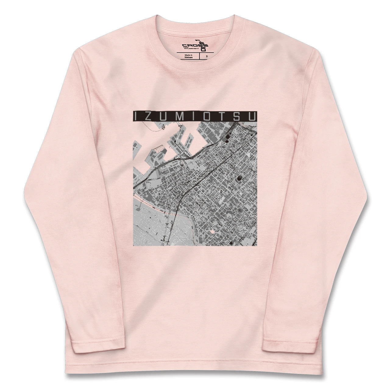 【泉大津（大阪府）】地図柄ロングスリーブTシャツ