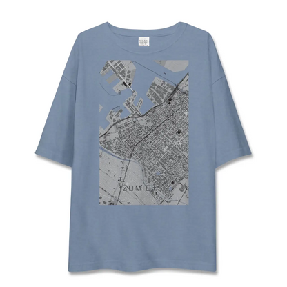 【泉大津（大阪府）】地図柄ビッグシルエットTシャツ
