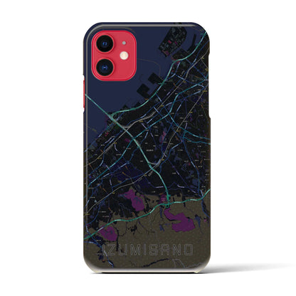 【泉佐野（大阪府）】地図柄iPhoneケース（バックカバータイプ）