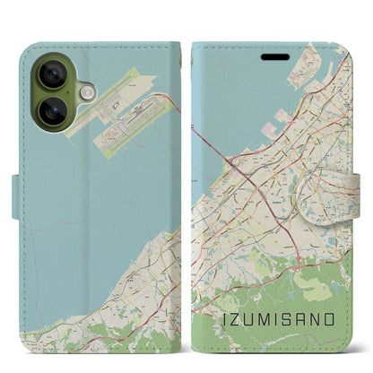 【泉佐野（大阪府）】地図柄iPhoneケース（手帳タイプ）