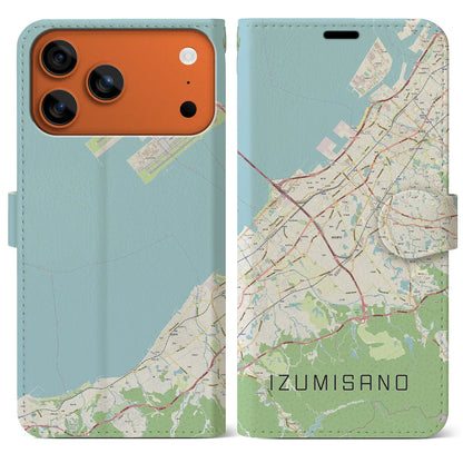 【泉佐野（大阪府）】地図柄iPhoneケース（手帳タイプ）