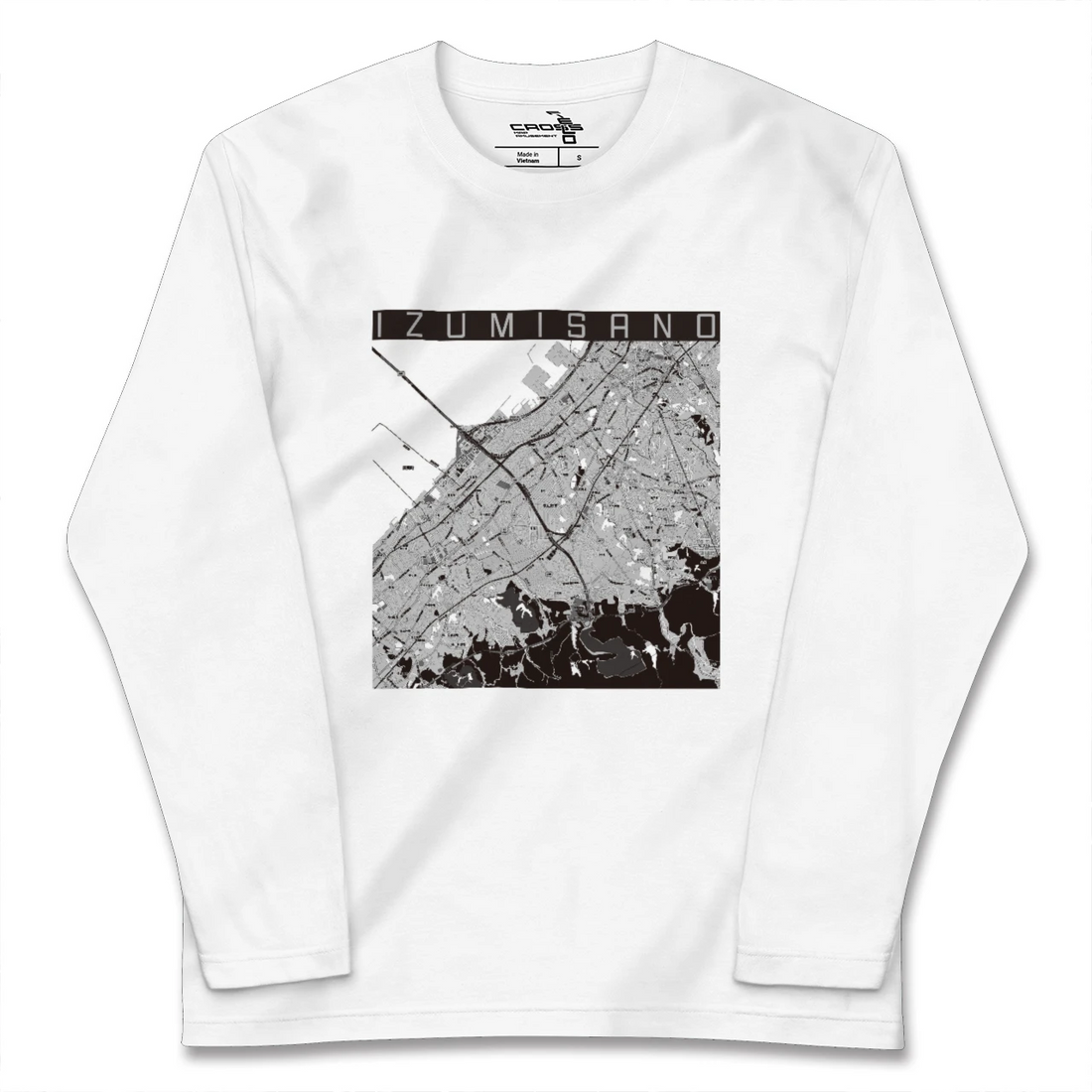 【泉佐野(大阪府)】地図柄ロングスリーブTシャツ