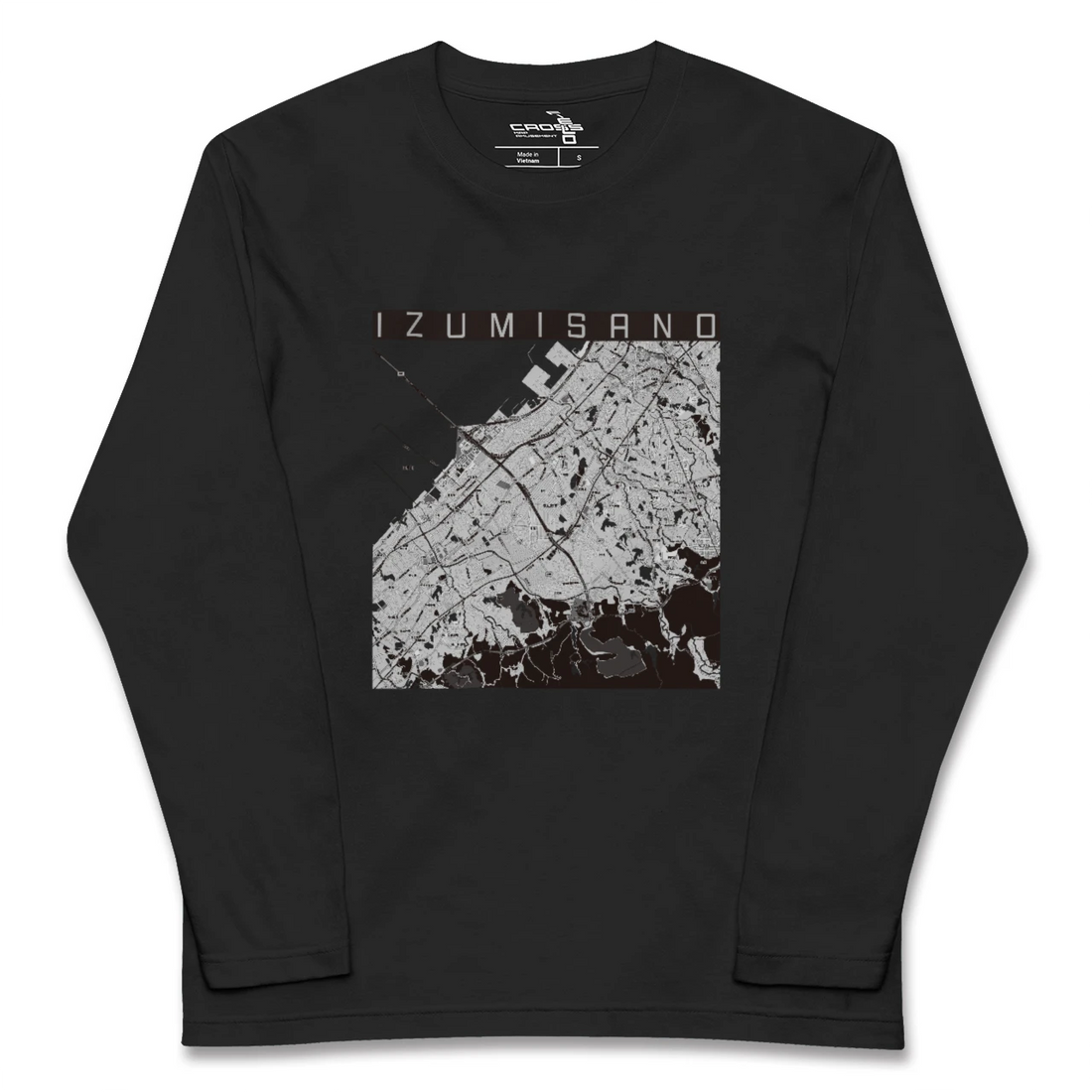 【泉佐野(大阪府)】地図柄ロングスリーブTシャツ