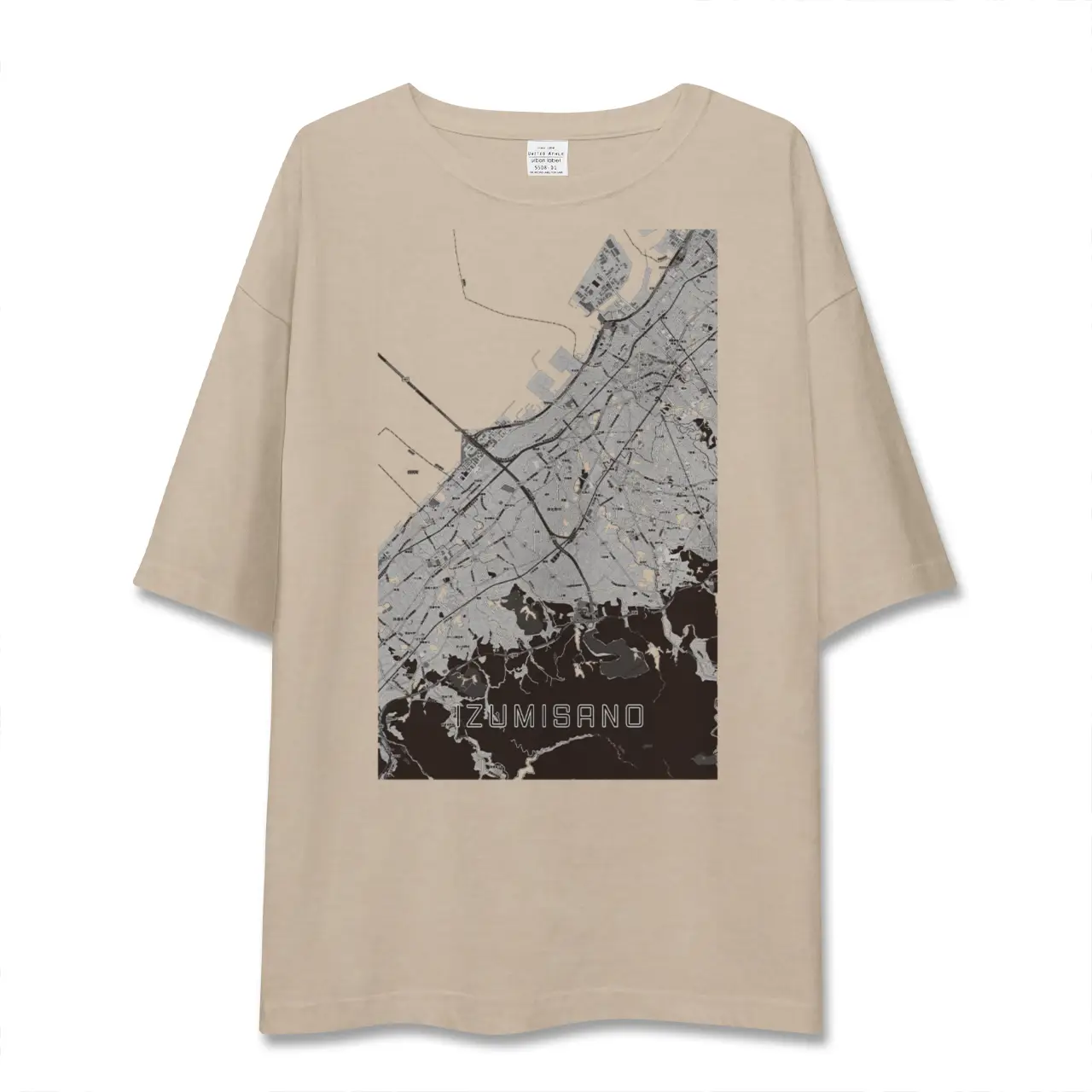 【泉佐野（大阪府）】地図柄ビッグシルエットTシャツ