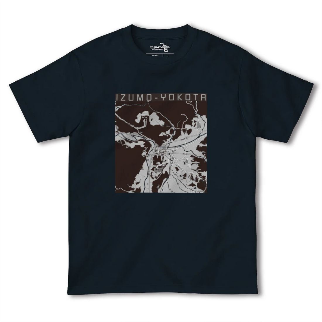 【出雲横田（島根県）】地図柄ヘビーウェイトTシャツ