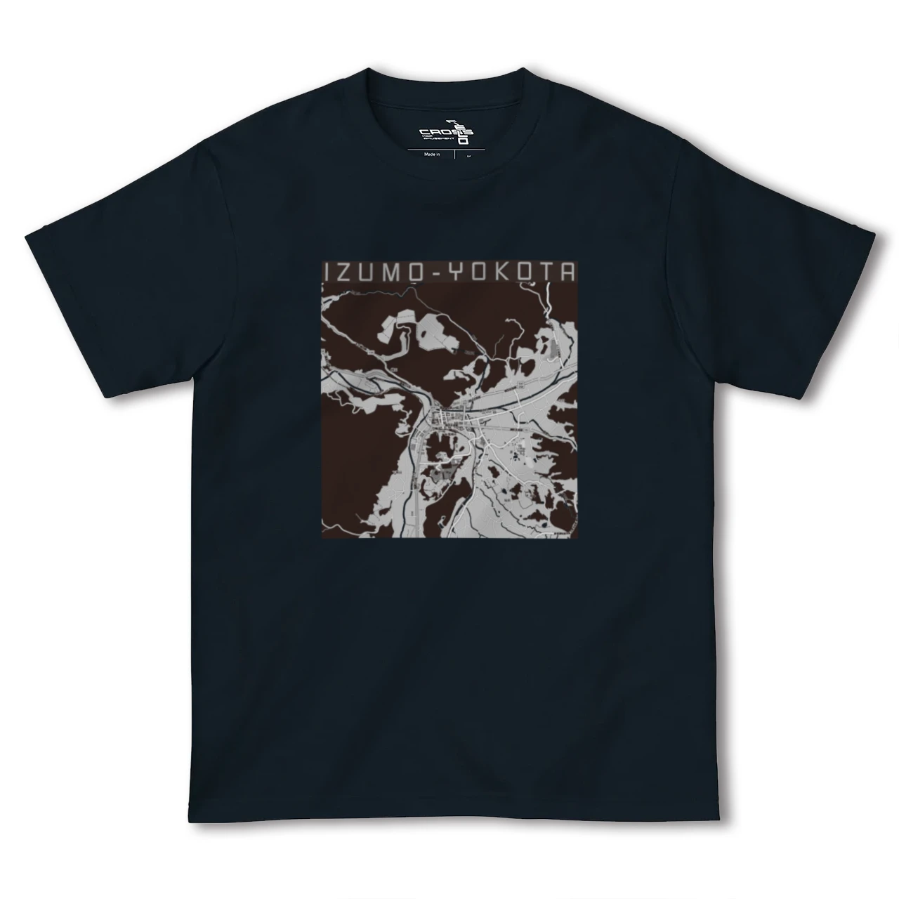【出雲横田（島根県）】地図柄ヘビーウェイトTシャツ