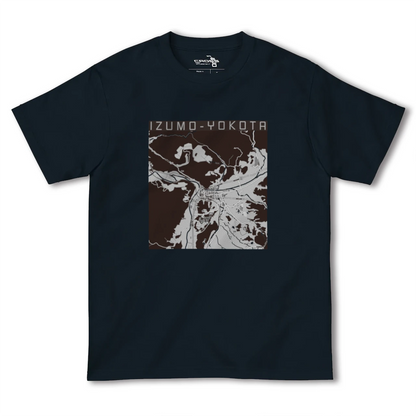 【出雲横田（島根県）】地図柄ヘビーウェイトTシャツ