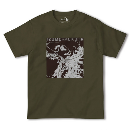 【出雲横田（島根県）】地図柄ヘビーウェイトTシャツ