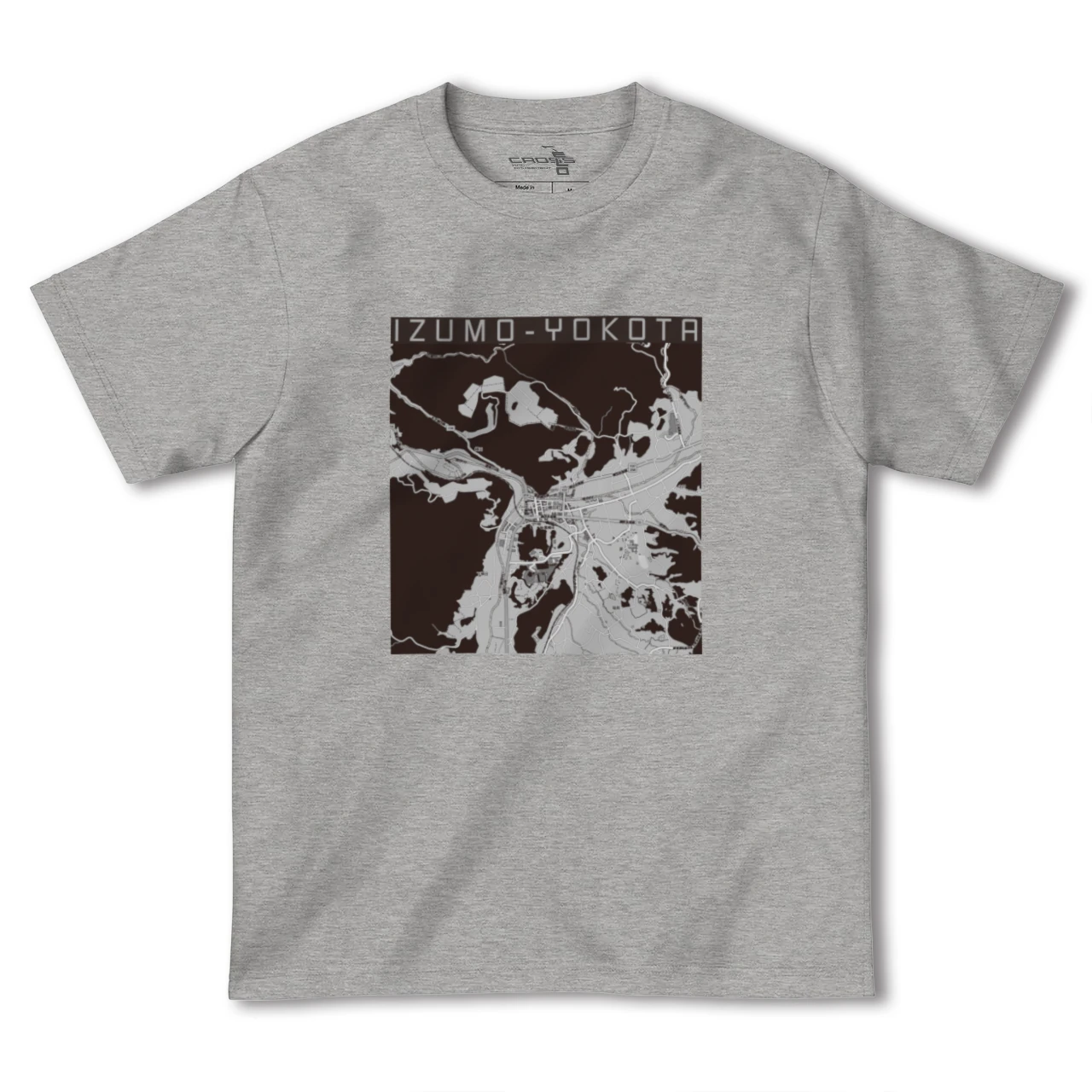 【出雲横田（島根県）】地図柄ヘビーウェイトTシャツ