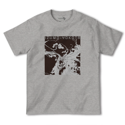 【出雲横田（島根県）】地図柄ヘビーウェイトTシャツ