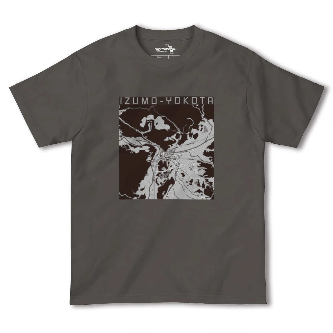 【出雲横田（島根県）】地図柄ヘビーウェイトTシャツ