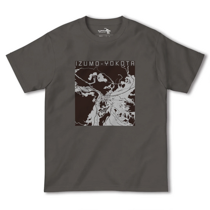 【出雲横田（島根県）】地図柄ヘビーウェイトTシャツ