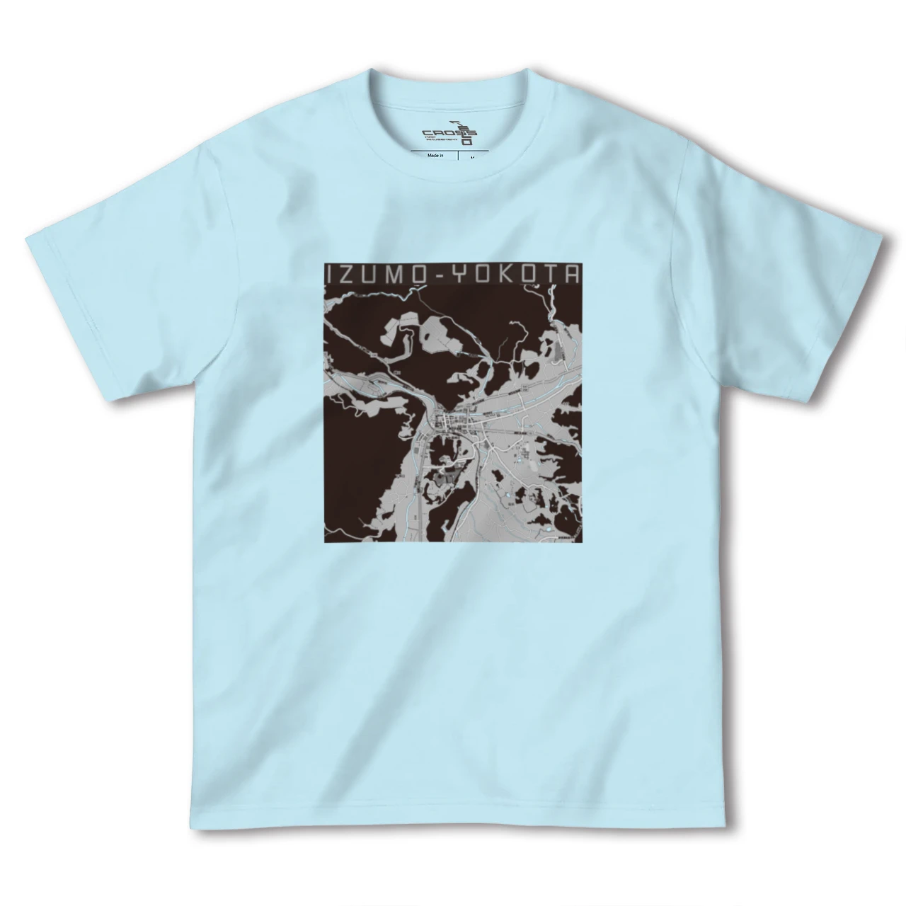【出雲横田（島根県）】地図柄ヘビーウェイトTシャツ