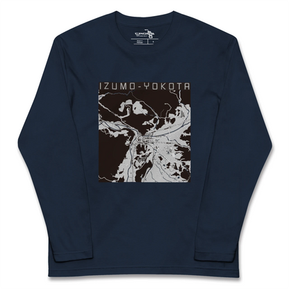 【出雲横田（島根県）】地図柄ロングスリーブTシャツ