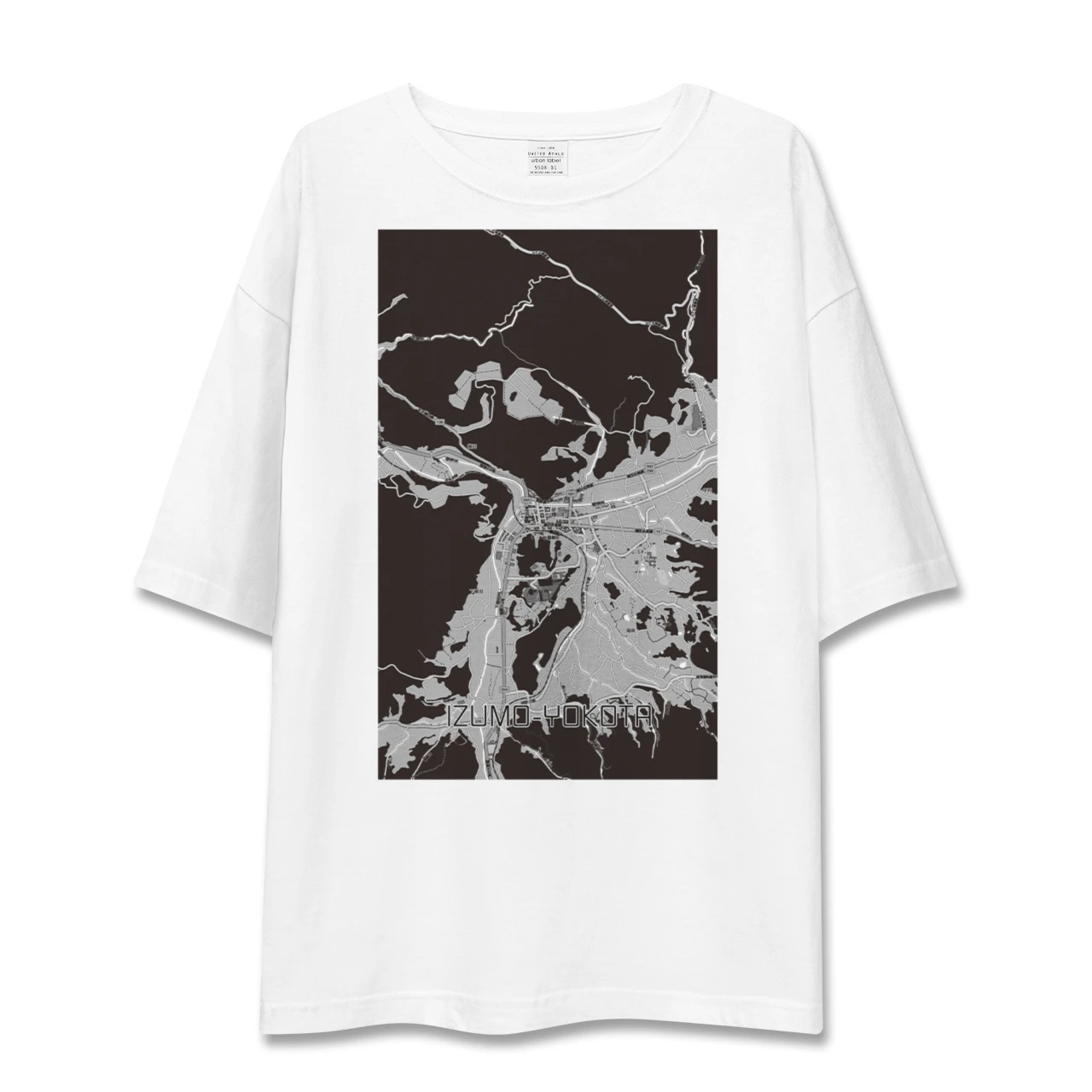 【出雲横田（島根県）】地図柄ビッグシルエットTシャツ