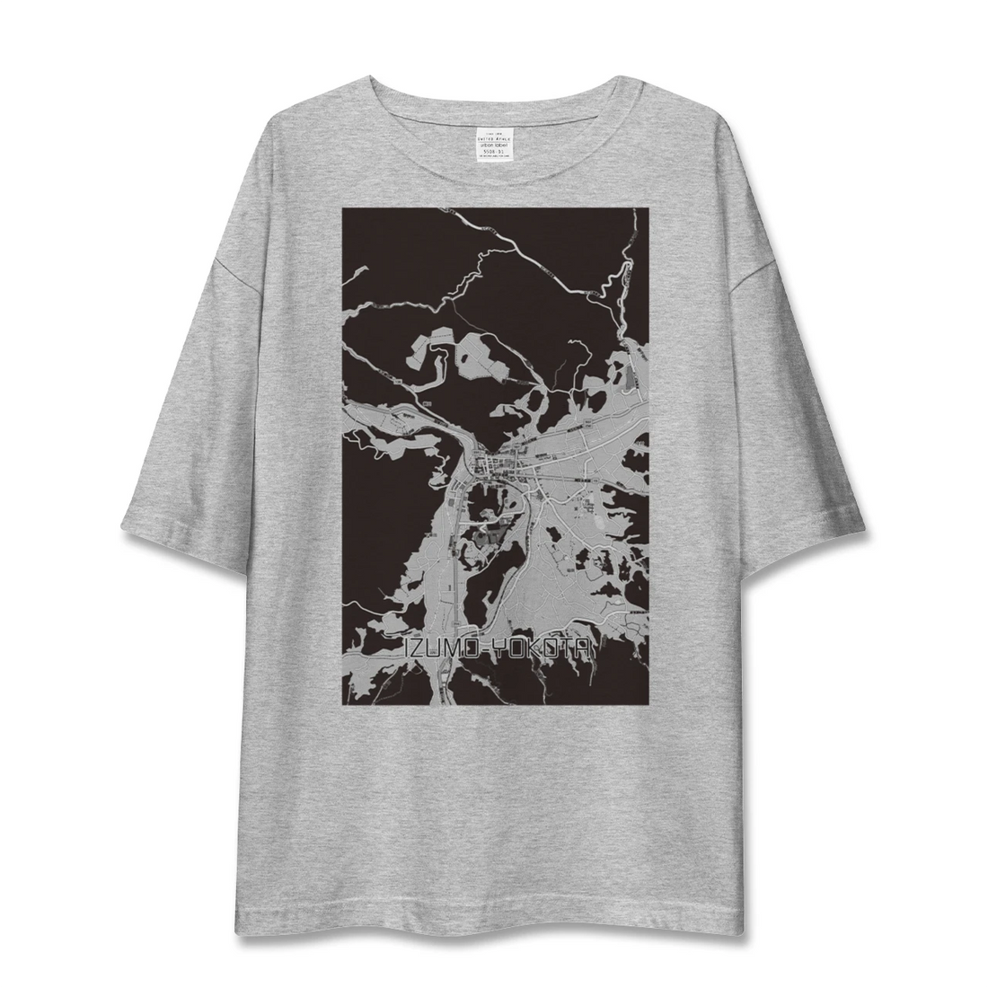 【出雲横田（島根県）】地図柄ビッグシルエットTシャツ