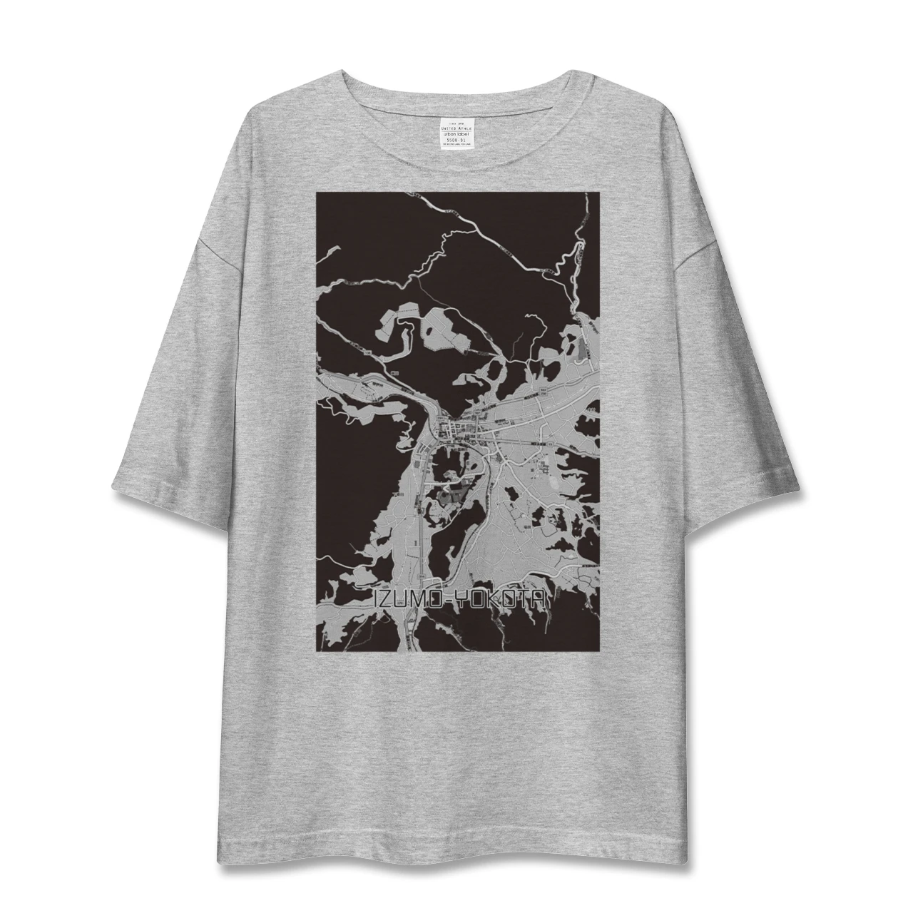 【出雲横田（島根県）】地図柄ビッグシルエットTシャツ