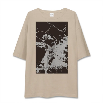 【出雲横田（島根県）】地図柄ビッグシルエットTシャツ