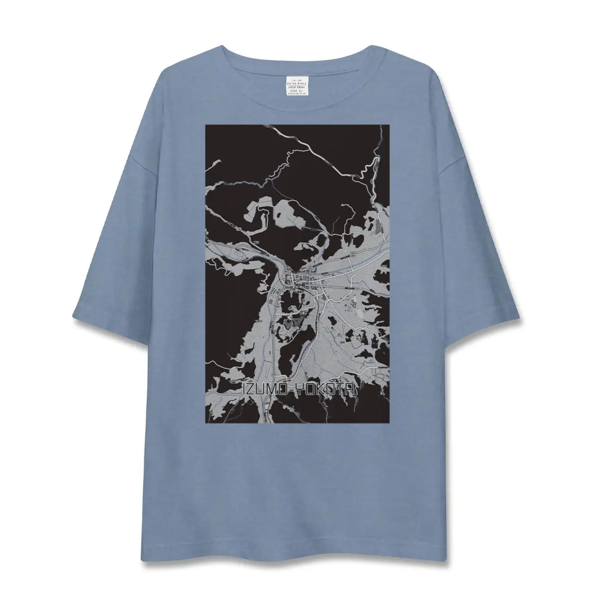 【出雲横田（島根県）】地図柄ビッグシルエットTシャツ