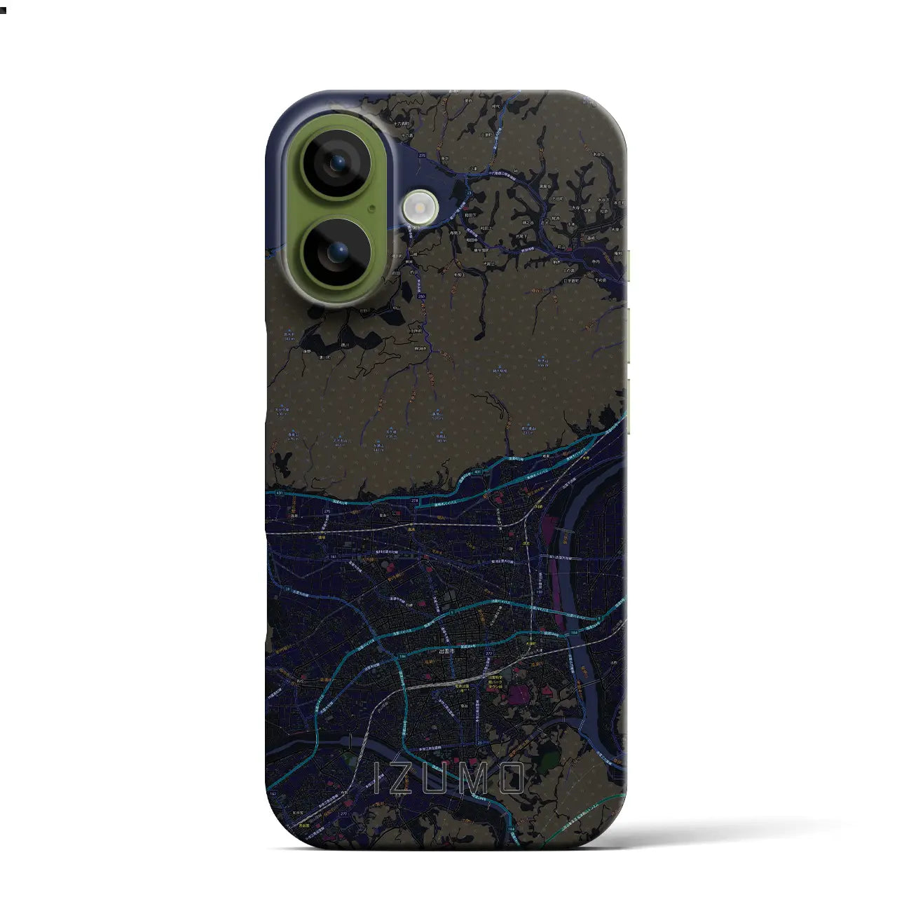 【出雲（島根県）】地図柄iPhoneケース（バックカバータイプ）