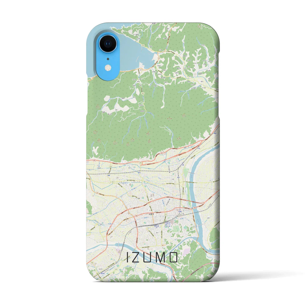 【出雲（島根県）】地図柄iPhoneケース（バックカバータイプ）