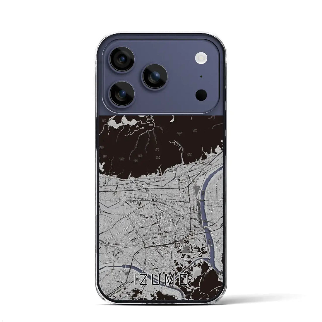 【出雲（島根県）】地図柄iPhoneケース（クリアタイプ）