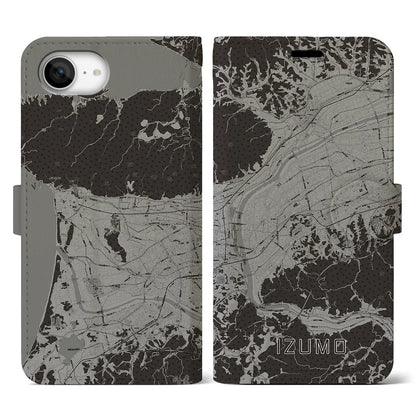 【出雲（島根県）】地図柄iPhoneケース（手帳タイプ）