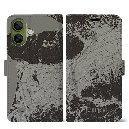 【出雲（島根県）】地図柄iPhoneケース（手帳タイプ）