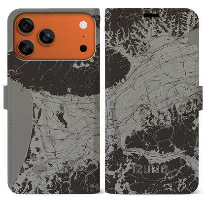 【出雲（島根県）】地図柄iPhoneケース（手帳タイプ）