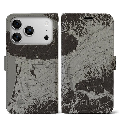 【出雲（島根県）】地図柄iPhoneケース（手帳タイプ）