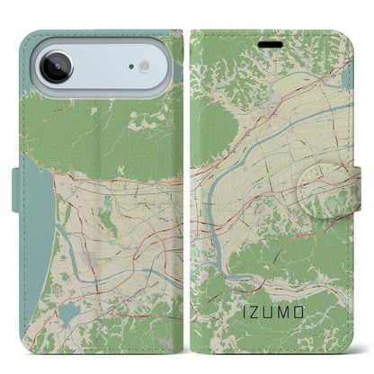 【出雲（島根県）】地図柄iPhoneケース（手帳タイプ）