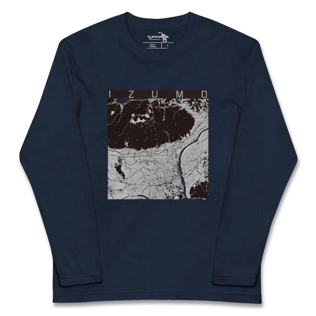 【出雲(島根県)】地図柄ロングスリーブTシャツ