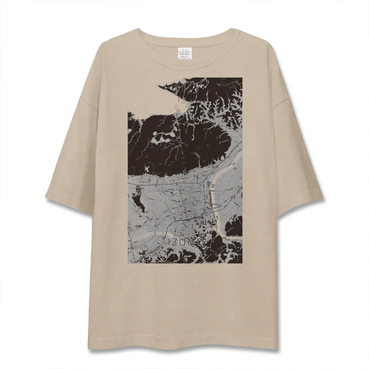 【出雲（島根県）】地図柄ビッグシルエットTシャツ