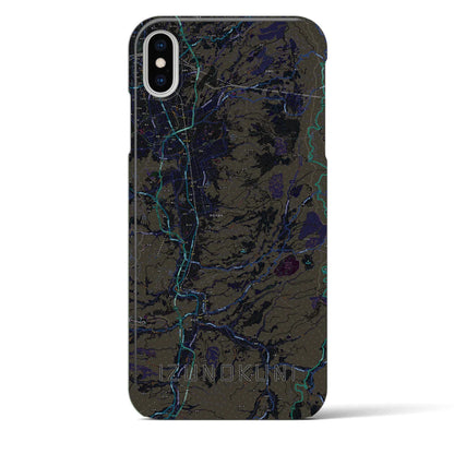 【伊豆の国（静岡県）】地図柄iPhoneケース（バックカバータイプ）