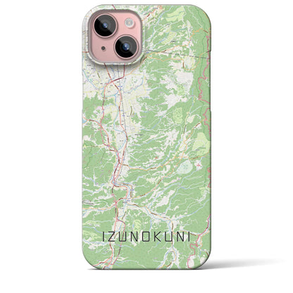 【伊豆の国（静岡県）】地図柄iPhoneケース（バックカバータイプ）