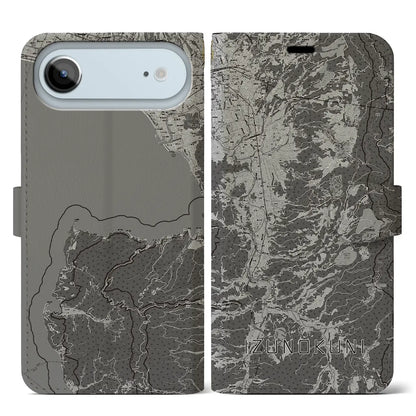 【伊豆の国（静岡県）】地図柄iPhoneケース（手帳タイプ）