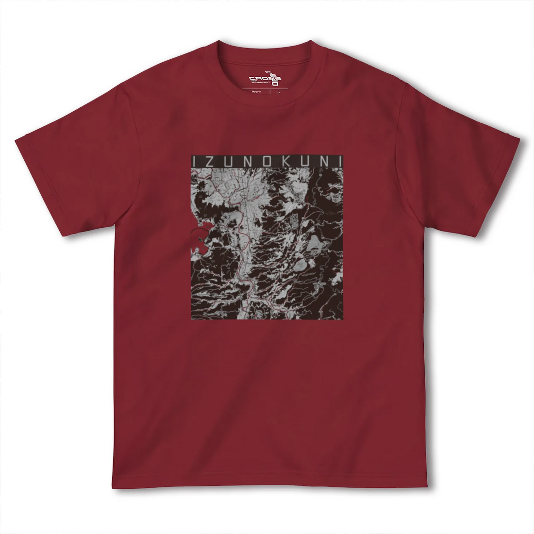 【伊豆の国(静岡県)】地図柄ヘビーウェイトTシャツ