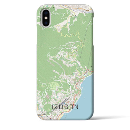 【伊豆山（静岡県）】地図柄iPhoneケース（バックカバータイプ）