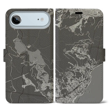 【伊豆山（静岡県）】地図柄iPhoneケース（手帳タイプ）