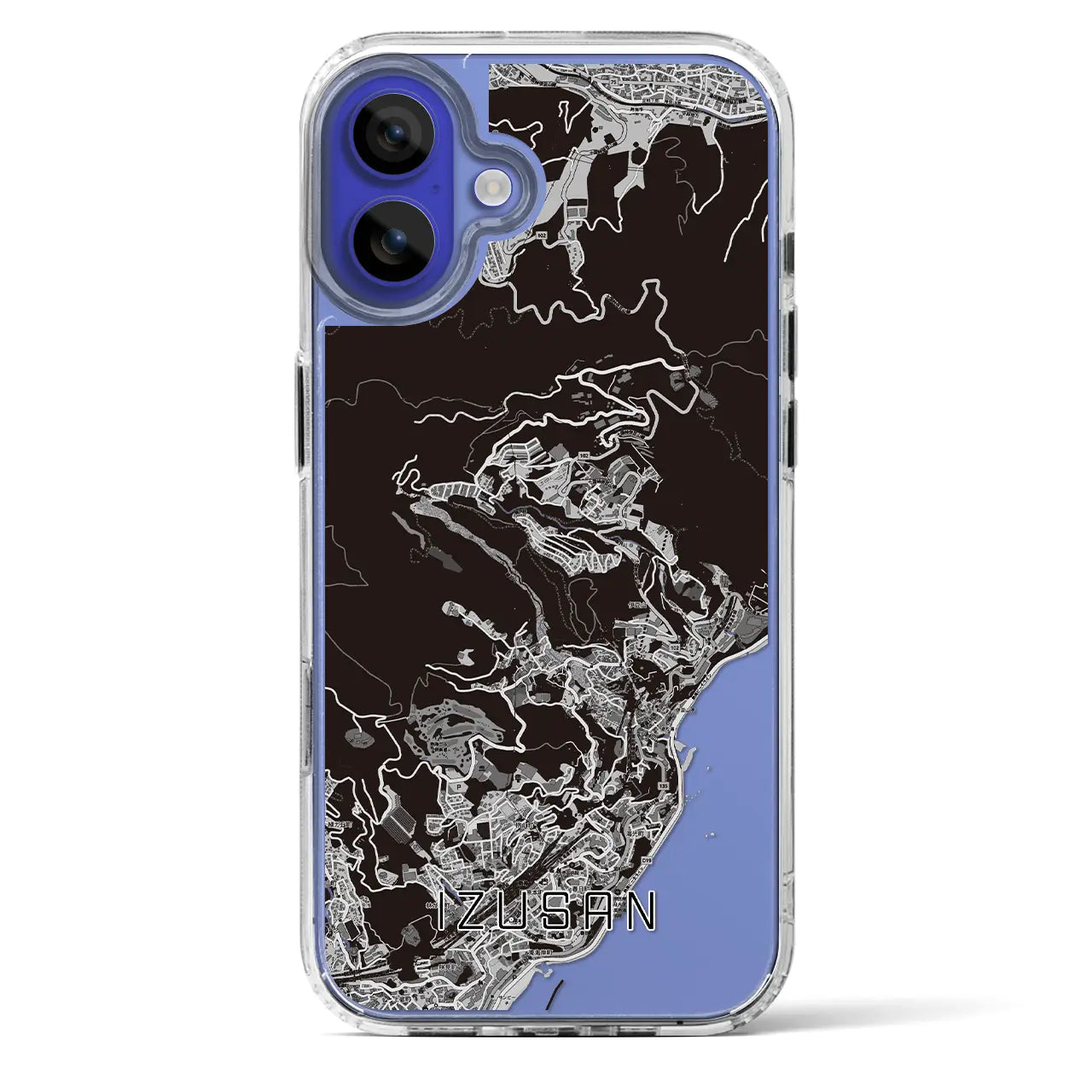 【伊豆山（静岡県）】地図柄iPhoneケース（MagSafeタイプ）
