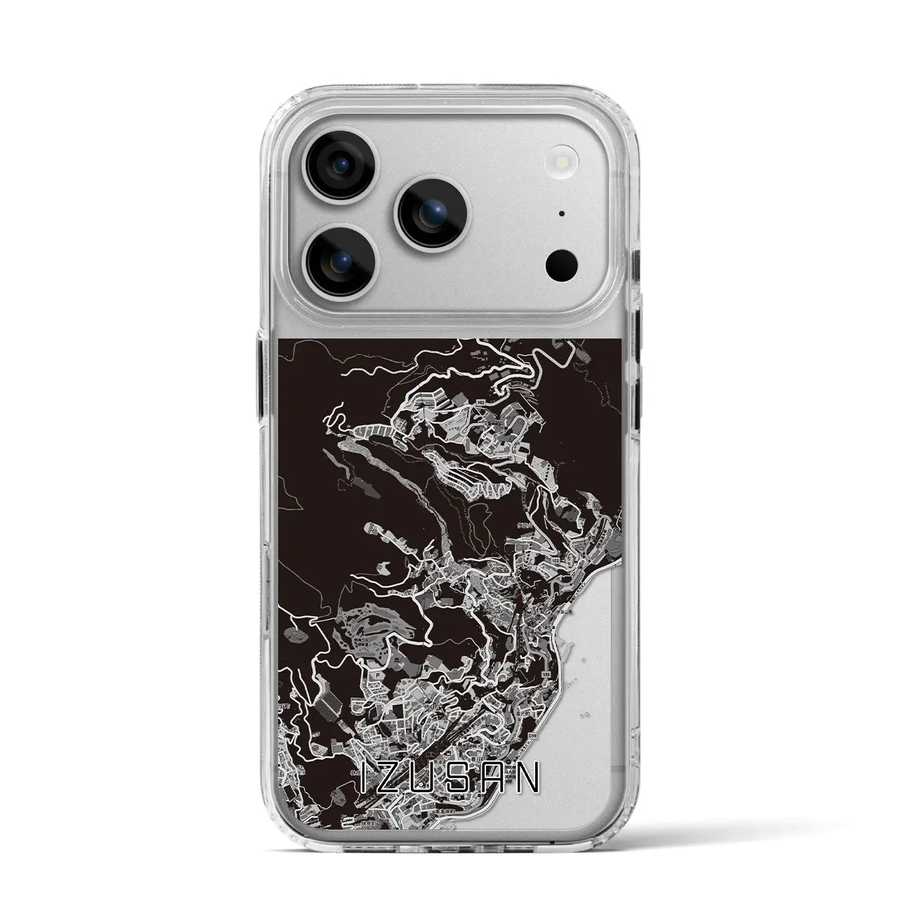 【伊豆山（静岡県）】地図柄iPhoneケース（MagSafeタイプ）