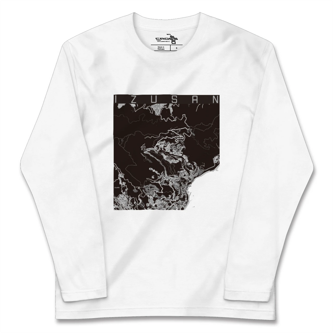 【伊豆山（静岡県）】地図柄ロングスリーブTシャツ
