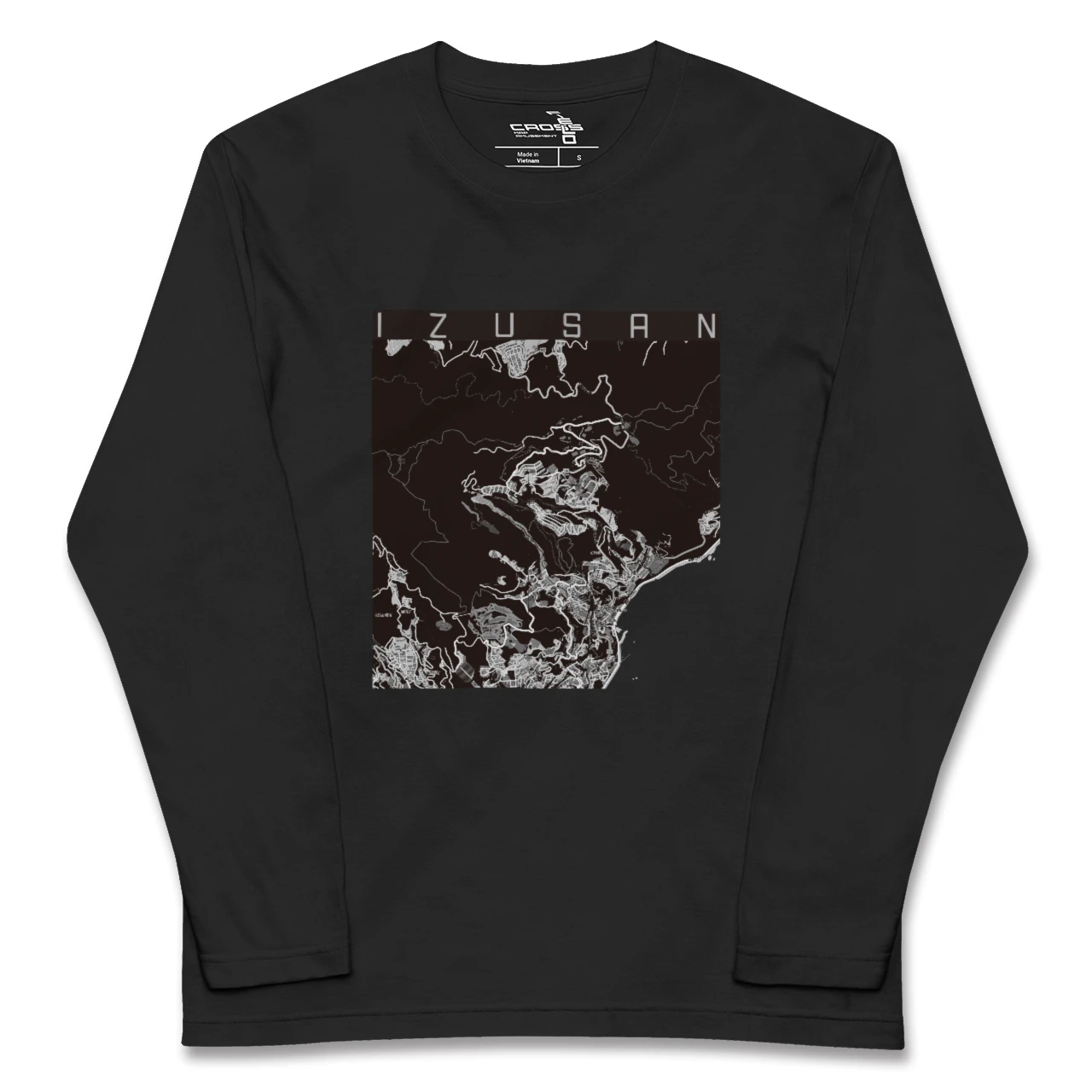 【伊豆山（静岡県）】地図柄ロングスリーブTシャツ