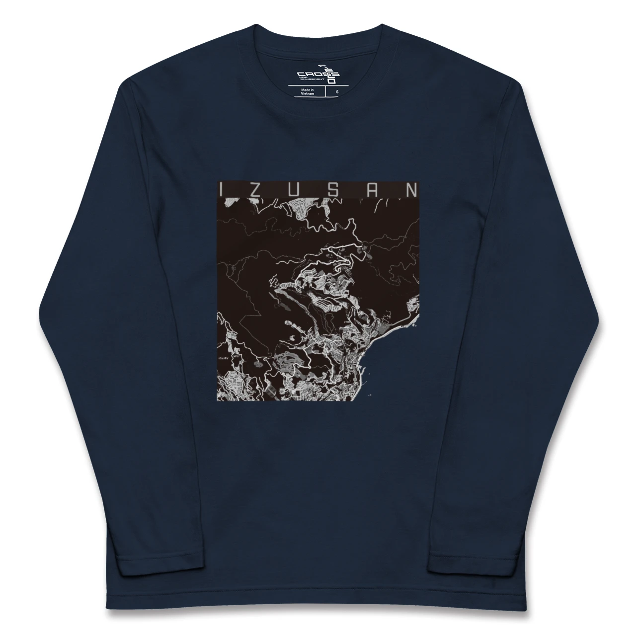 【伊豆山（静岡県）】地図柄ロングスリーブTシャツ