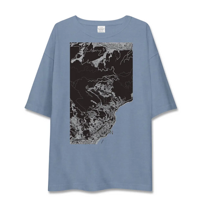 【伊豆山（静岡県）】地図柄ビッグシルエットTシャツ