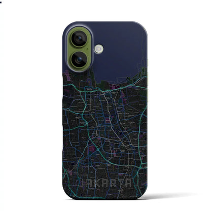 【ジャカルタ（インドネシア）】地図柄iPhoneケース（バックカバータイプ）